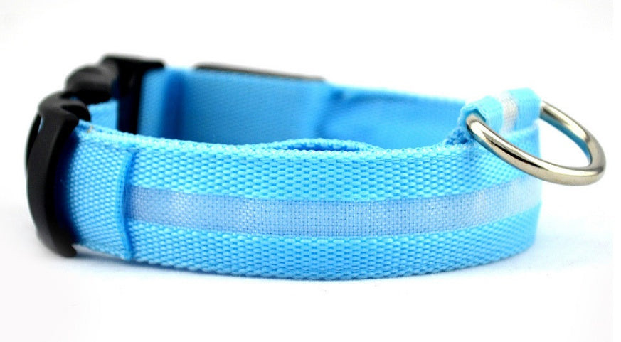 Glow-in-the-Dark LED Dog Collar - Safety First
