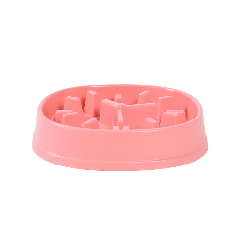 Dog Choking Prevention Bowl Slow Non-slip Clock-shaped