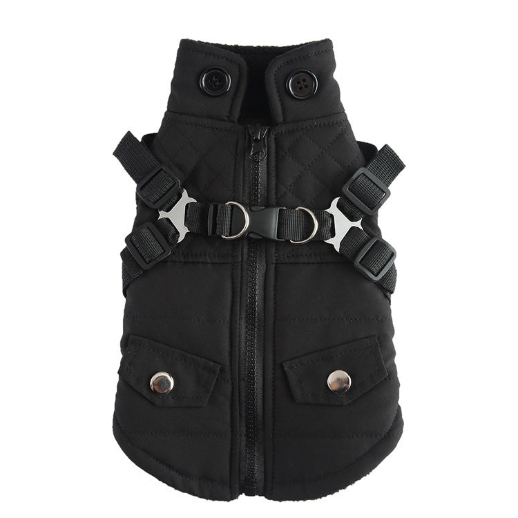 Cozy Cotton-Padded Dog Jacket - Stylish & Warm