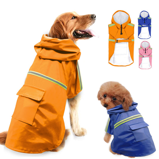 Stylish Reflective Dog Raincoat – Safety and Comfort Combined