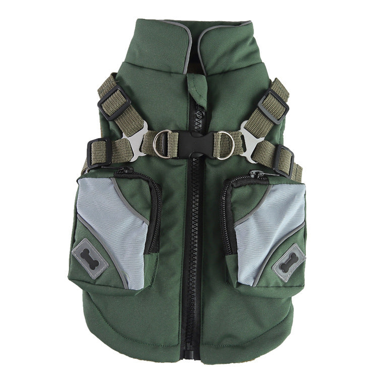 Cozy Cotton-Padded Dog Jacket - Stylish & Warm