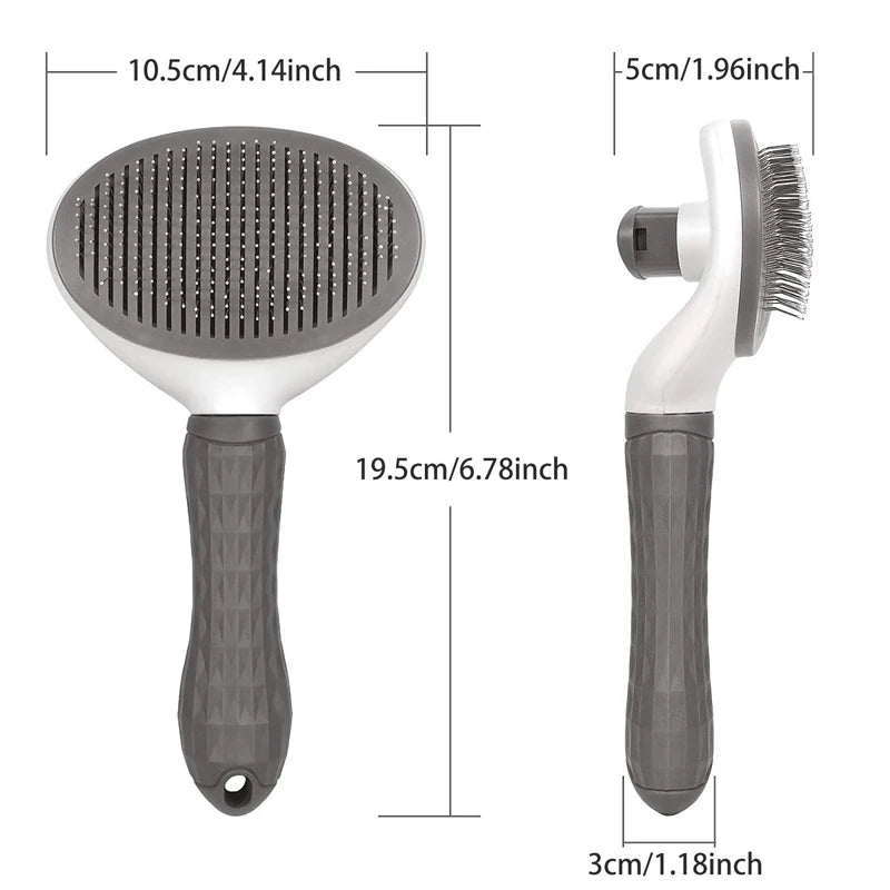 Self-Cleaning Pet Brush – Effortless Grooming for Dogs